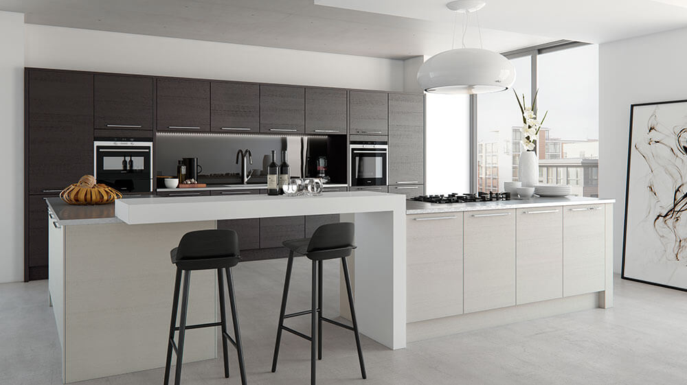 tavola stained and painted kitchen doors