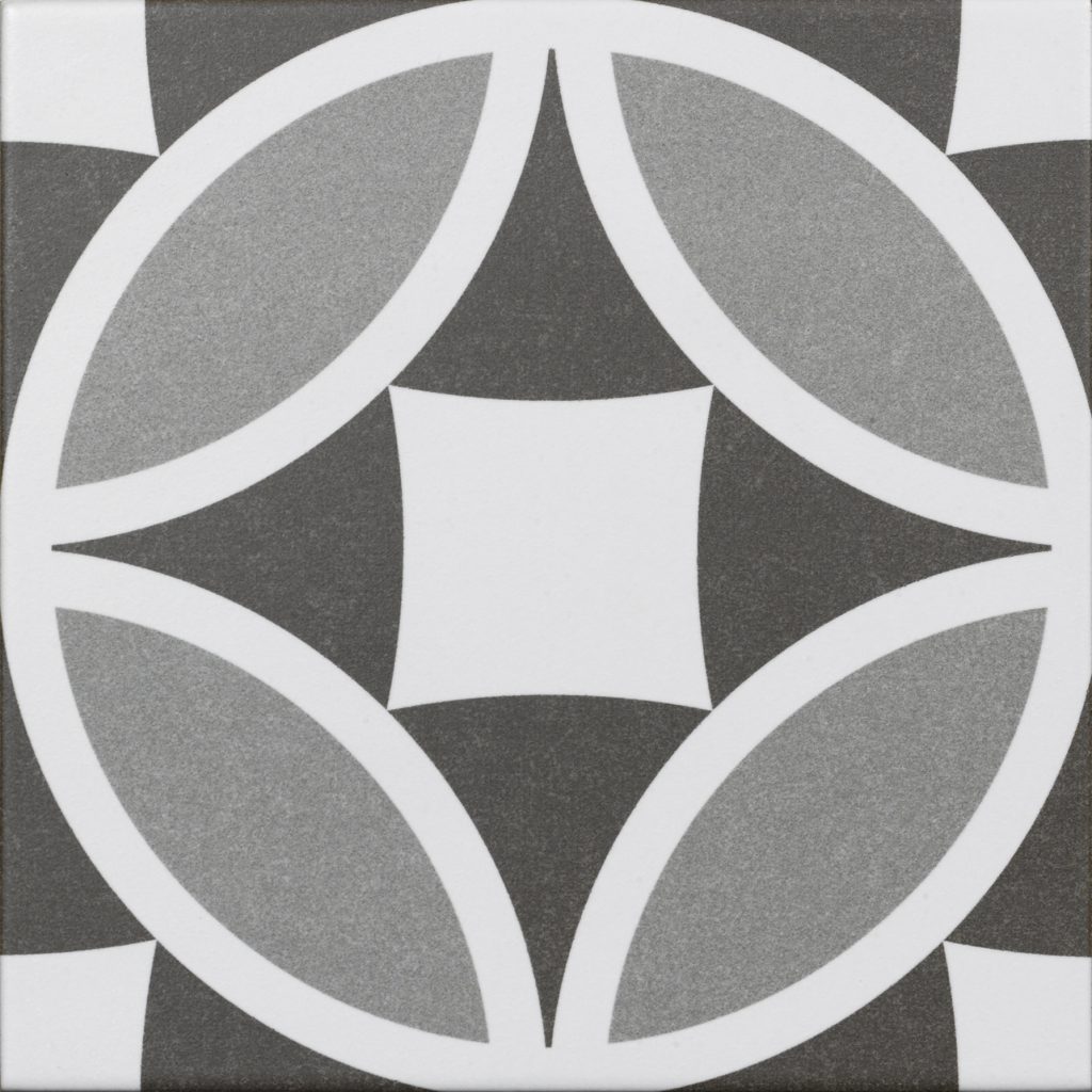 Acropolis Olympia Grey Pattern Tile 200mm x 200mm