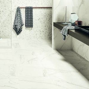 Precious Marble effect floor tile - bathroom