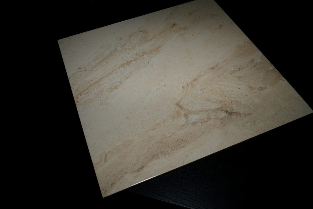Helena Cream Marble Effect Porcelain Kitchen Tile