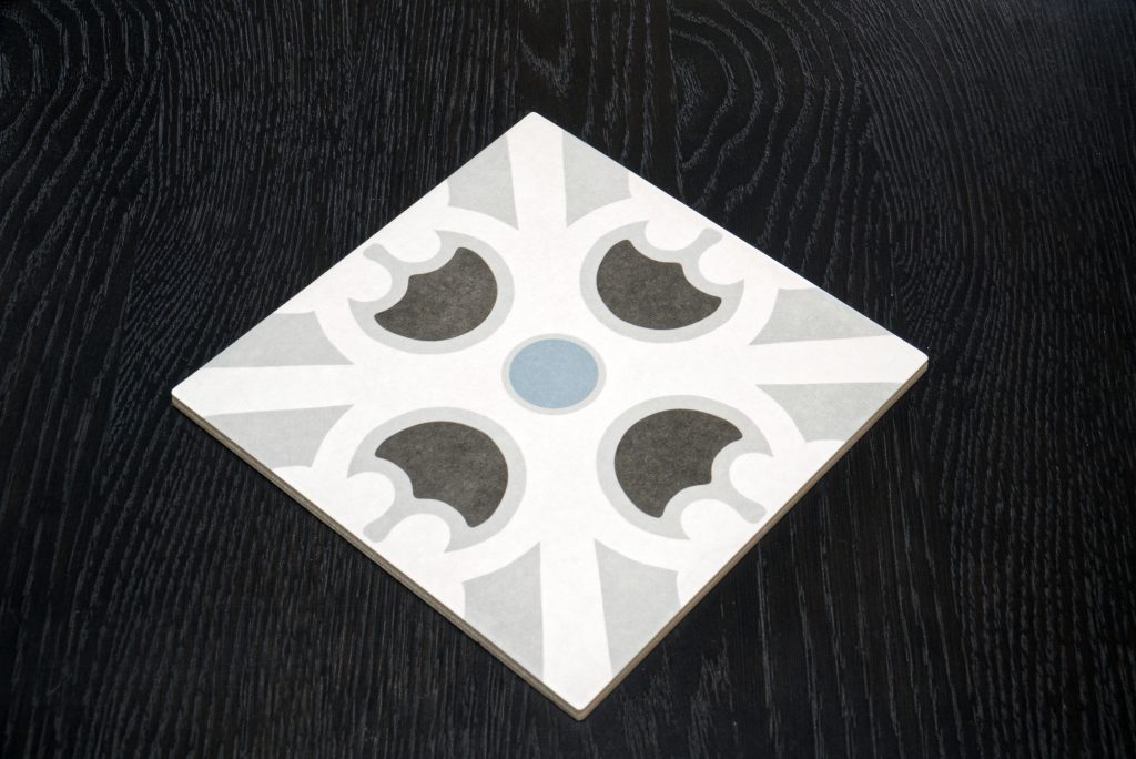 Quilt Decor Blue Porcelain Tile 200mm x 200mm New Image Tiles