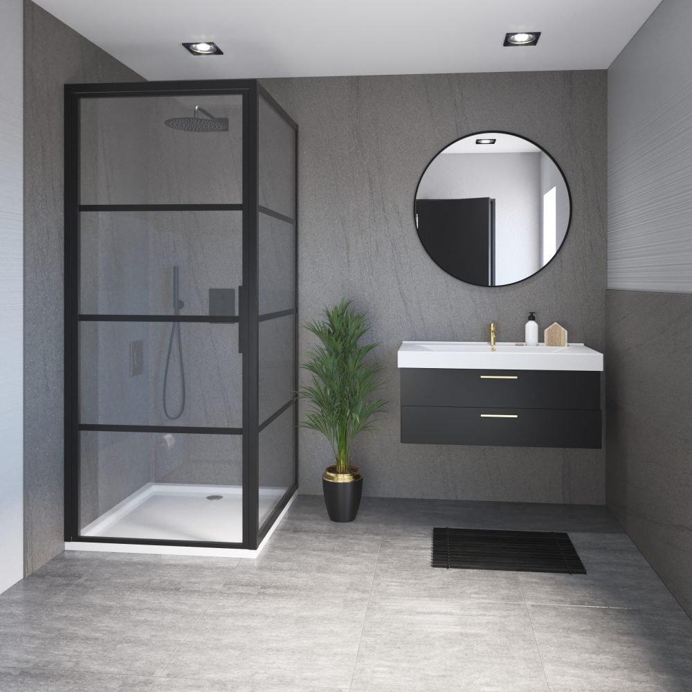 Nuance Natural Greystone Shower Panel New Image Tiles