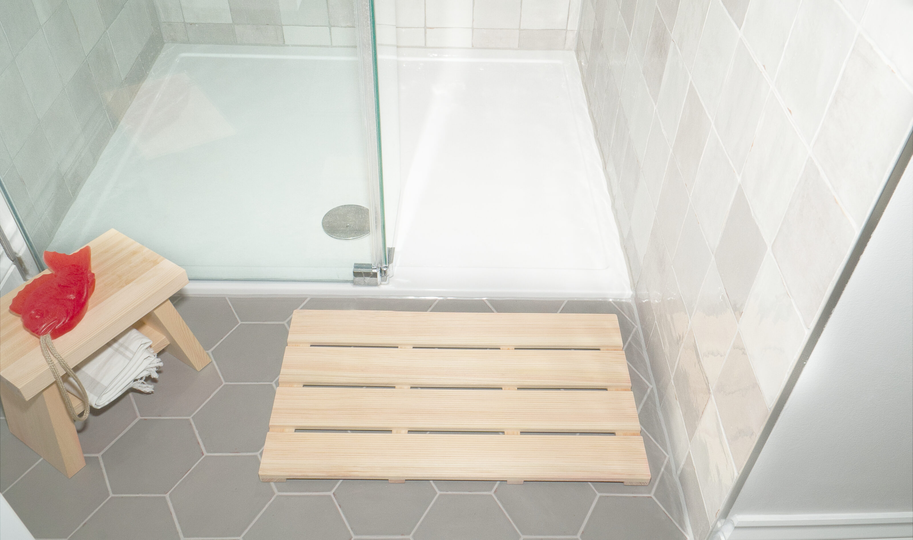 grey Hexagon Bathroom new image tiles weymouth