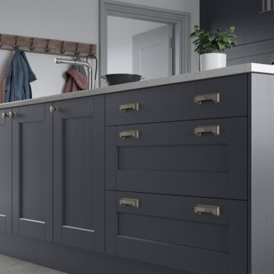indigo shaker kitchen cupboard doors