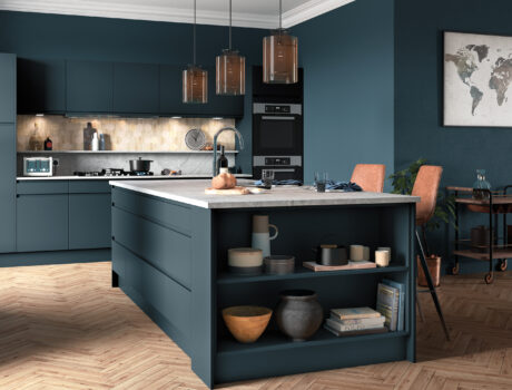 Strada Matte Marine kitchen