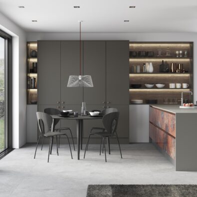Strada Matte Lava and Travola Carbon Oak