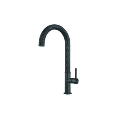 black kitchen tap