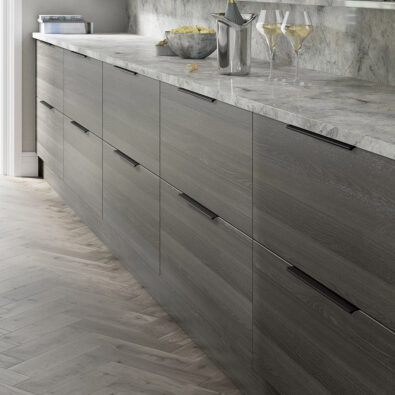 black trim handles