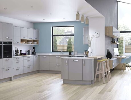 chrome handles kitchen cupboard