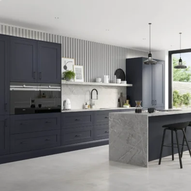 ellesmere slate blue kitchen