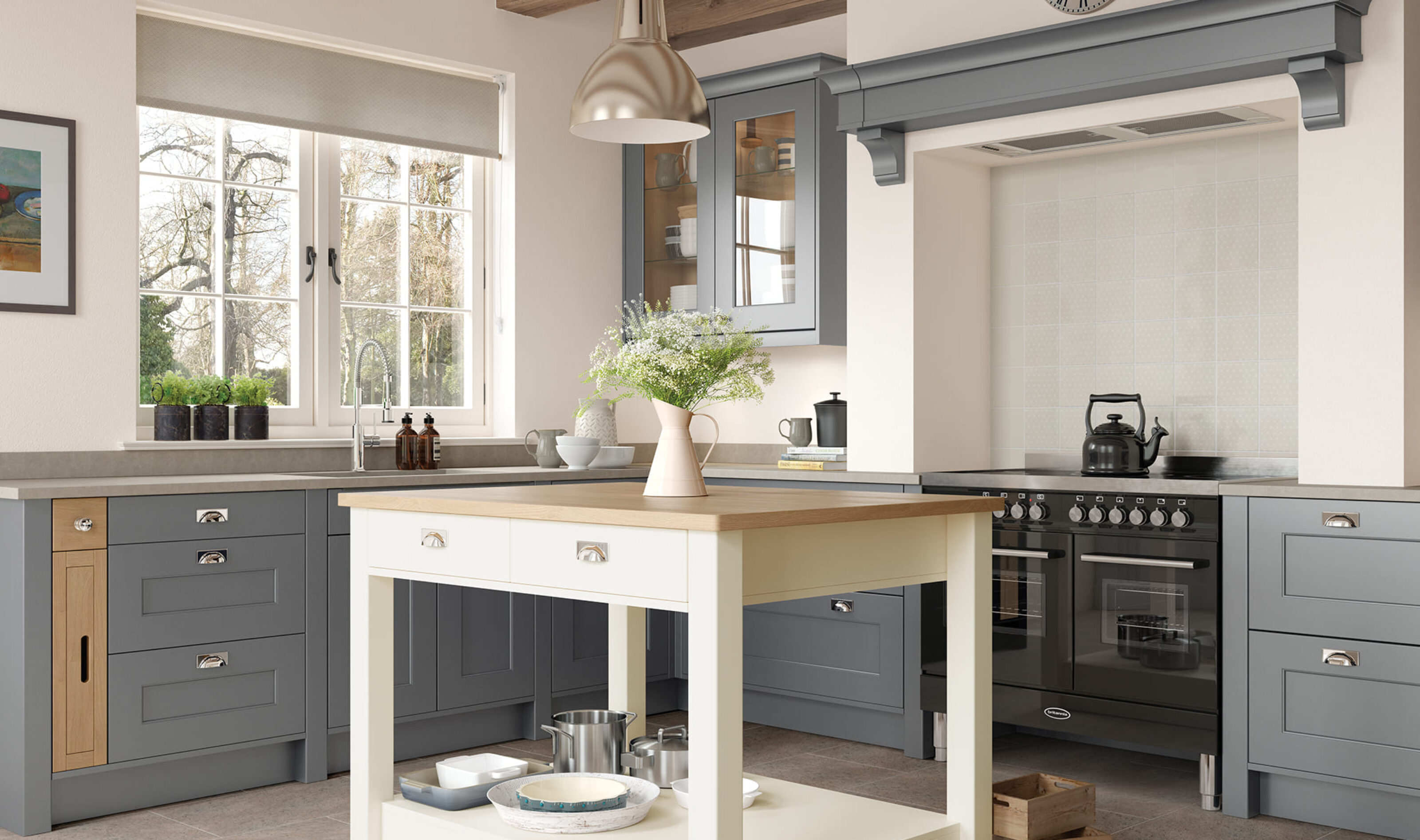 florence dust grey kitchen
