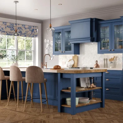 winslow parisian blue classic kitchen