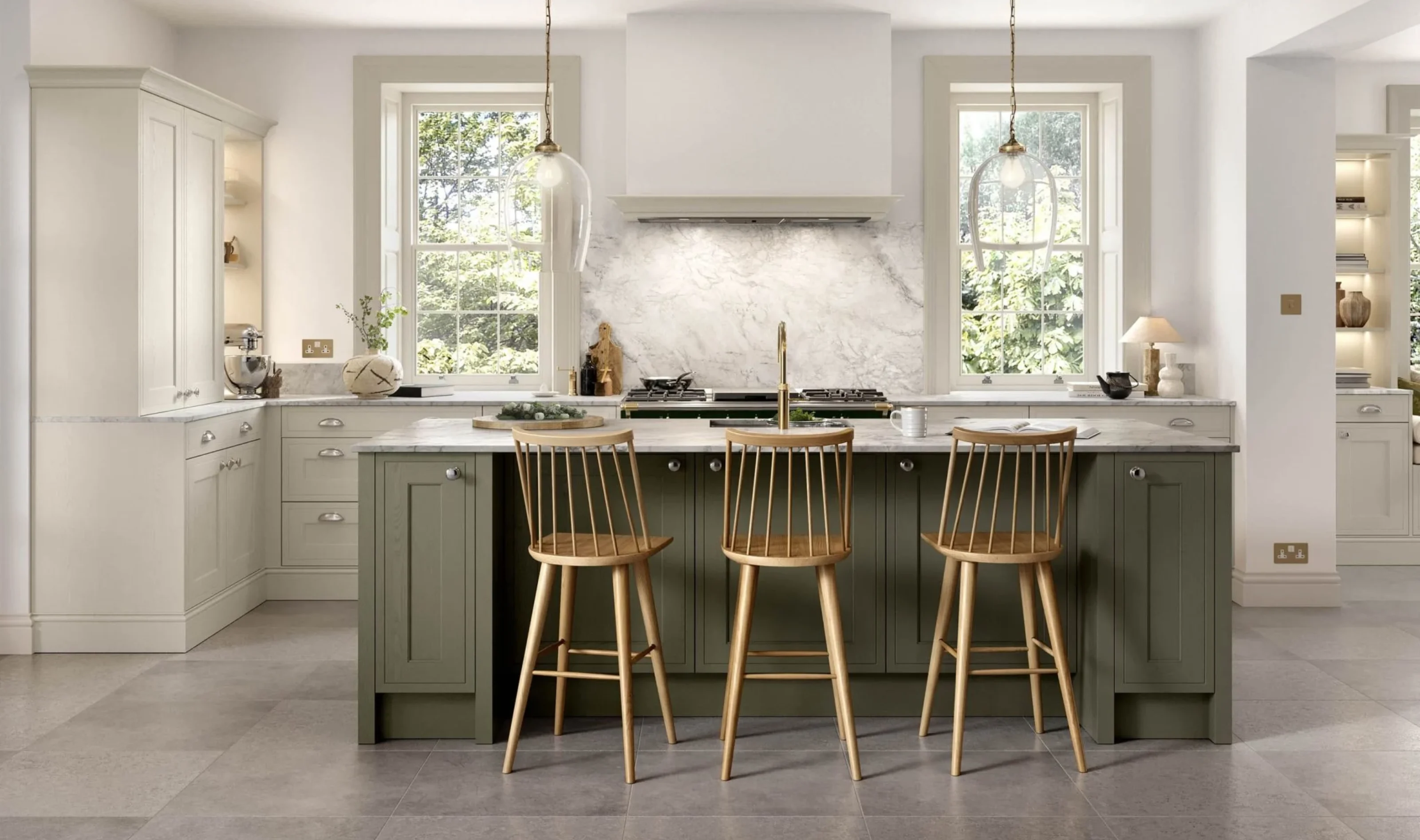 winslow taupe grey kitchen doors