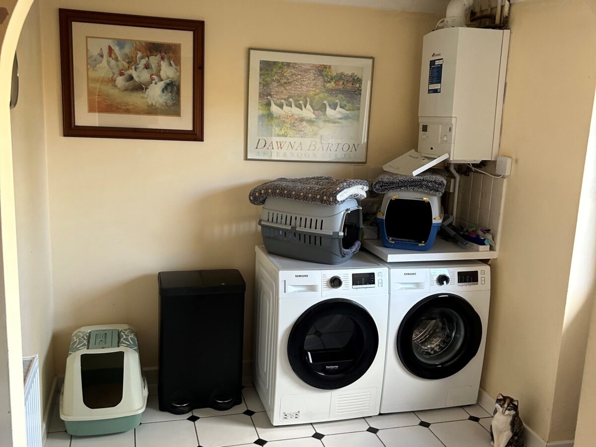 client laundry area