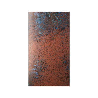 ferro oxidised copper door