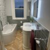 Traditional Bathroom with Willow Tiles and Mont Blanc Sage