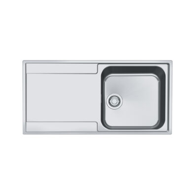stainless steel inset single bowl