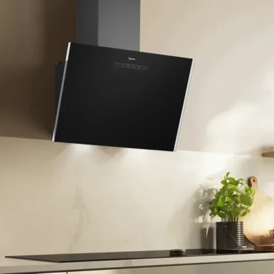 angled glass cooker hood