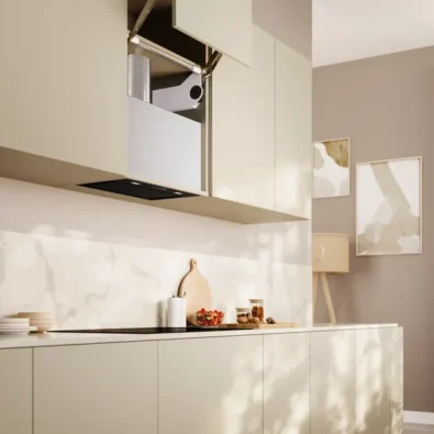 canopy integrated cooker hood