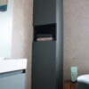 roca unik storage column in matt green