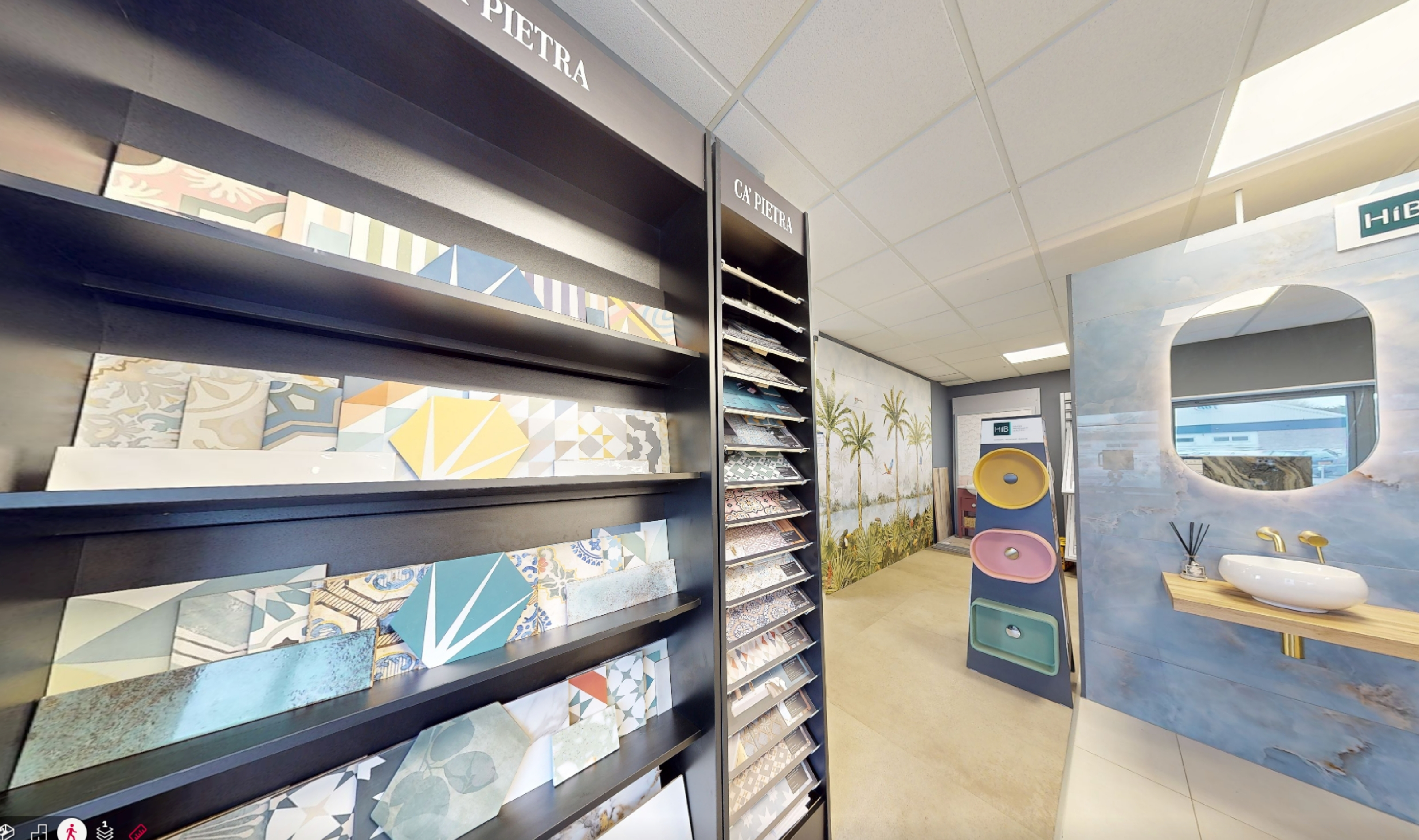 ca'pietra tiles display at new image showroom