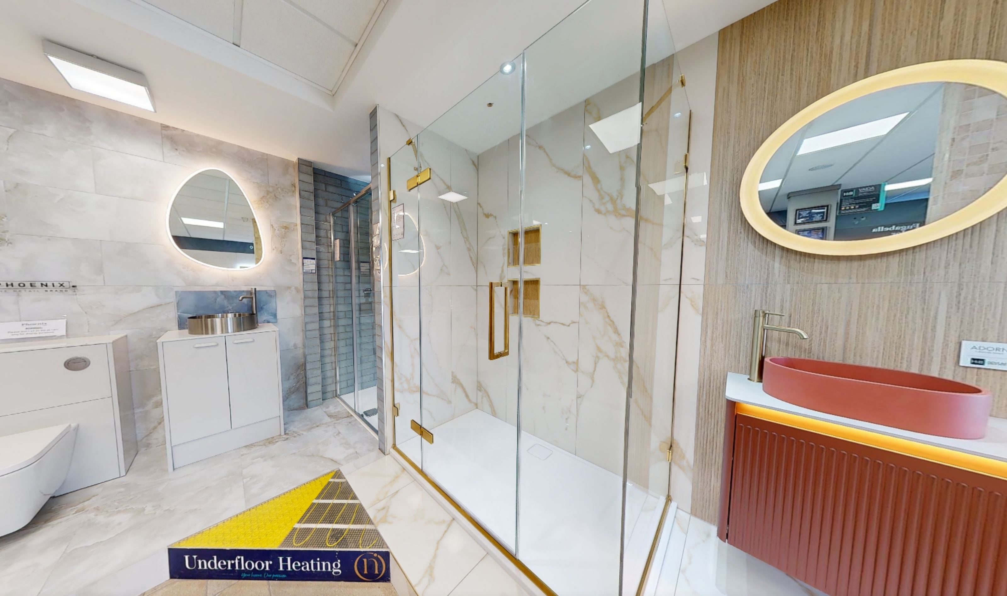 bathroom display in new image showroom