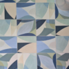 geometric blue coastal floor tiles