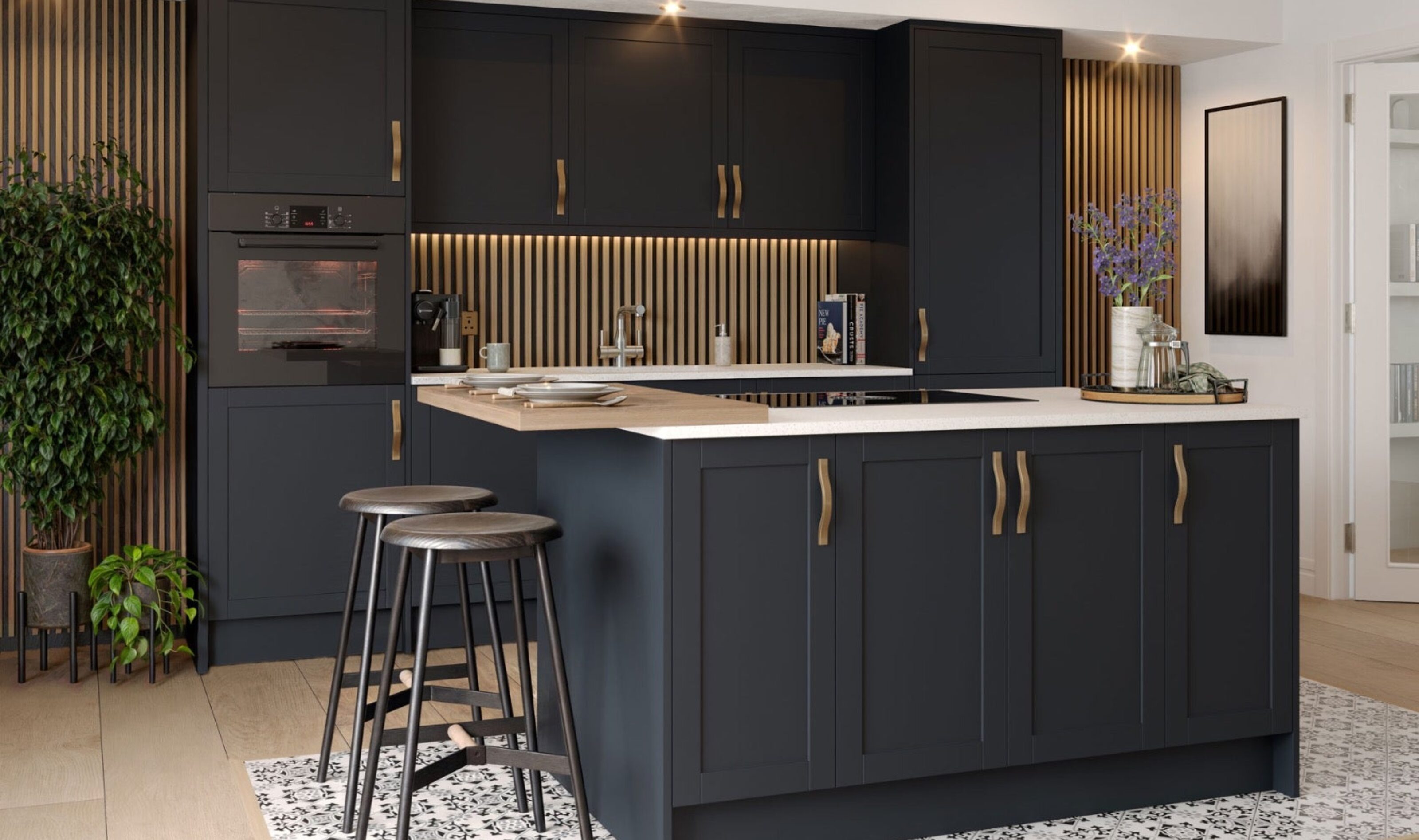 sereno matt indigo kitchen new image
